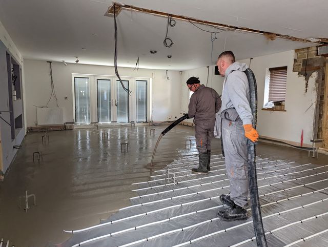 Insulation for online underfloor heating